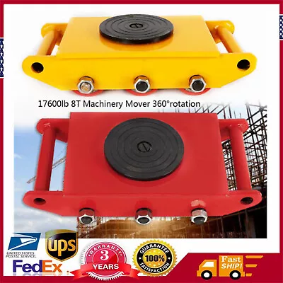 8 T Machinery Mover Heavy Machine 360°Rotation Dolly Moving Equipment 17600LBS • $58