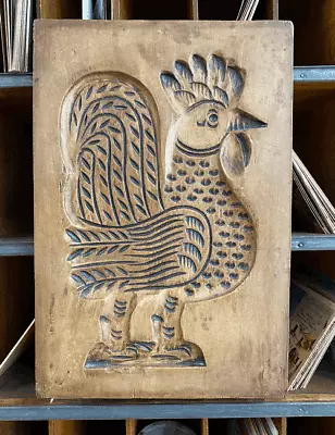 Vintage 1930's La Mirada Pottery Rooster MOLD Ceramic Wall Hanging Tile CA USA • $29.95