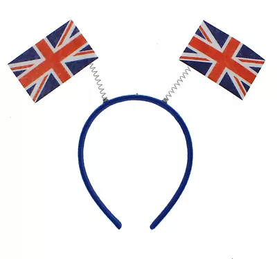 Union Jack Head Boppers Flag Headband Royal Event Fancy Dress Party Décor A3052 • £3.17