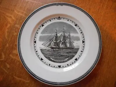$50 • Buy Wedgwood Witchcraft 9  American Clipper Ship Series Creamware Plate Ca. 1950's
