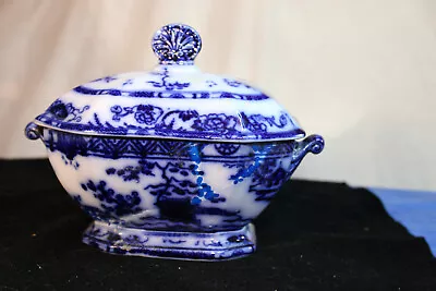 Flow Blue Sauce Tureen And Lid Hong Kong By C. Meigh • $42.50