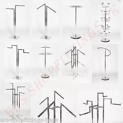 £8.99 • Buy Professional Heavy Duty Clothing Retail Display Stands Garment Dress Shop Rails