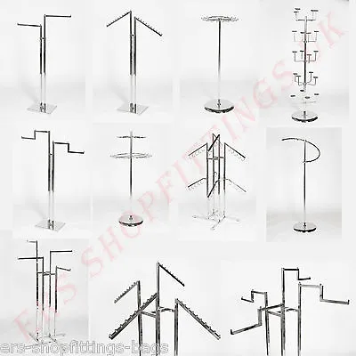 Professional Heavy Duty Clothing Retail Display Stands Garment Dress Shop Rails • £8.99