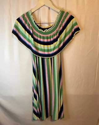 Marks And Spencer Multicoloured Layer Dress Striped  Size 12 • £4.60