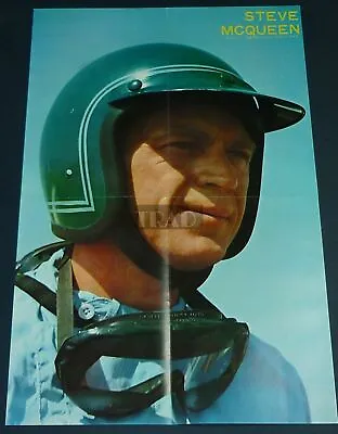 $9.78 • Buy STEVE McQUEEN With Helmet 1966 Vintage Japan Pinup Poster 11x17 Lg/r