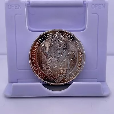 2016 2oz 999 Fine Silver UK Queen’s Beasts Lion Of England • £42