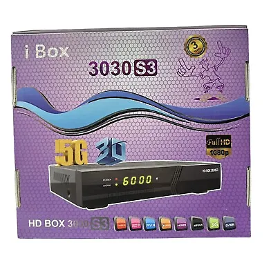 HD BOX 3030 S3 Free-to-Air Satellite Receiver With Remote Control • £24.99