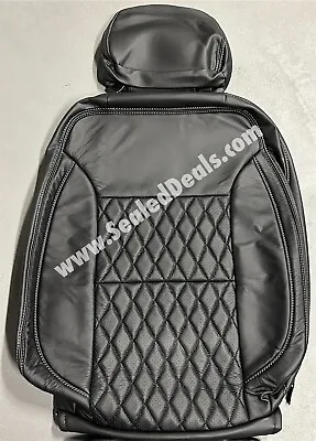 Black Diamond Leather Seat Covers For 2022-2024 Chevy Silverado GMC Sierra Crew • $899.96