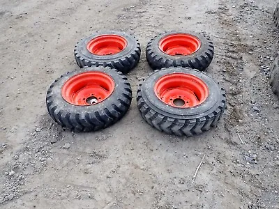 Set Of 4 5.70-12 Tractor Tires On 5 Lug Rim 3  Center Hole Diameter Stock#210727 • $999