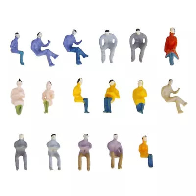 £9.99 • Buy 100x Model Sitting Passenger People Figures Layout Train Diorama 1:100 HO OO