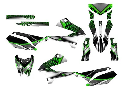 $149 • Buy 2008 2009 2010 2011 2012 2013 KLX 250 Graphics Deco Kit For KAWASAKI #7777 Green
