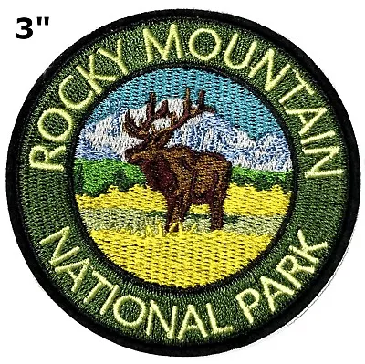 ROCKY MOUNTAINS National Park Patch Souvenir Travel Embroidered Iron / Sew-on • $4.90