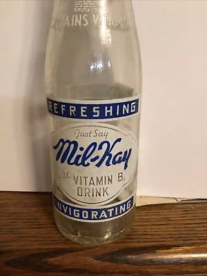 Mansfield Ohio Bottling Works Acl Soda Bottle Mil Kay Vitiman B Invigorating  • $23.77