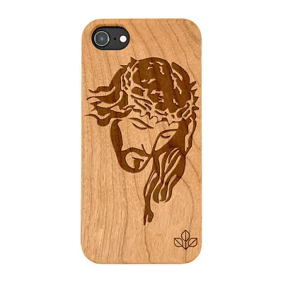 £21.99 • Buy Jesus Christ Natural Carved Wooden Phone Case For IPHONE SAMSUNG HUAWEI PIXEL