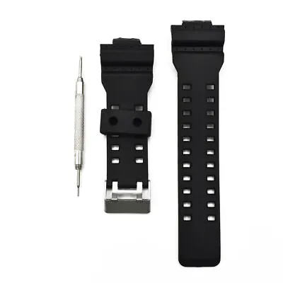 16mm Replacement Watch Strap Watch Band For G Shock GA-100 G-8900 GW-8900 Black • $8.20