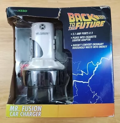 Back To The Future Mr. Fusion Car Charger USB Lighter Adapter In Original Box • $50