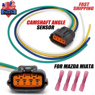 For 90-97 Mazda Miata MX5 Pigtail Cam Shaft Position Angle Sensor Connector Plug • $7.99