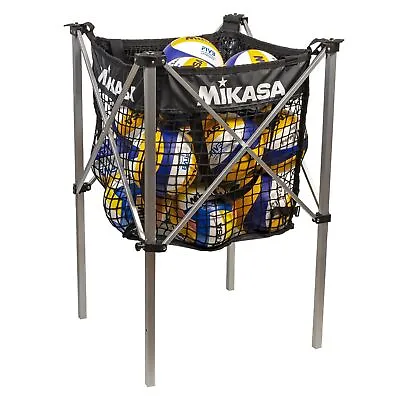 Mikasa Collapsible Beach Volleyball Cart - Ball Storage Cart And Mesh Carry Bag • $254.99