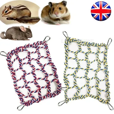 £5.99 • Buy Pet Boredom Breaker Rat Chipmunks Squirrel Cargo Net Small Animals Climbing Toys