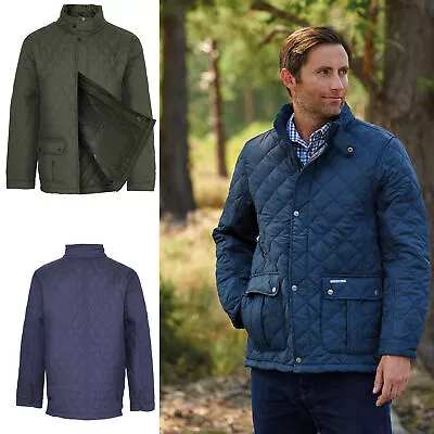Mens Champion Padstow Diamond Quilted Jacket | Winter Warm Lined Padded Coat • £29.95