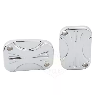 $15.73 • Buy CNC Front Brake Master Cylinder Covers For Harley Street Glide V-Rod Road Glide 