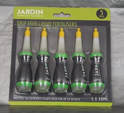 Jardin Drip Feeders Liquid Plant Food 2x 5 Pack Nutrients 30 Days Slow Release • £6.99