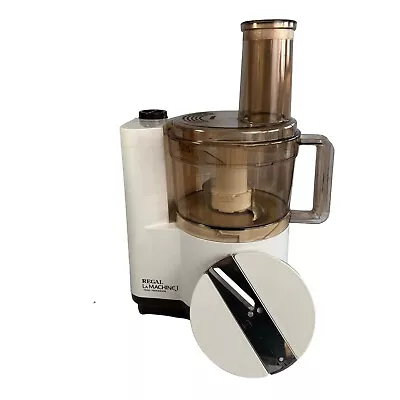 Regal La Machine 1 Full Size Food Processor Model V813 White With Amber Bowl • $35