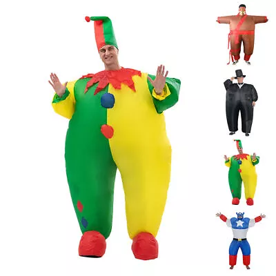 Adults Halloween Cosplay Inflatable Superhero Costume Suit Party Fancy Dress • $50.19