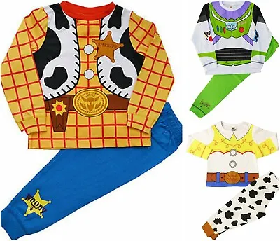 £7.40 • Buy Toy Story Pyjamas Boys Girls Disney Buzz Lightyear And Woody Fancy Dress Pj