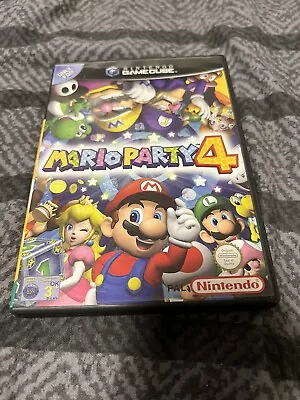 Mario Party 4 (Nintendo GameCube 2003) Complete TESTED. See Pics & Description • £24.99