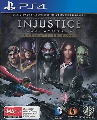 INJUSTICE Gods Among Us PS4 Ultimate Edition Sony Playstation 4 • $17.95