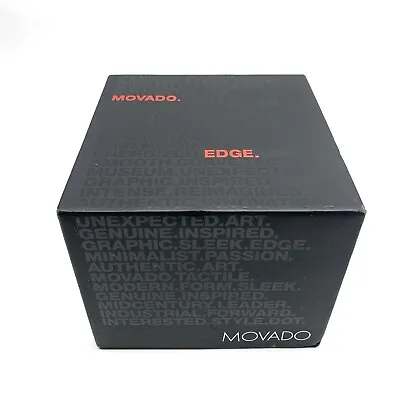 Movado EDGE By Yves Béhar Wrist Watch Display Box & Booklet ONLY Authentic • $19.99