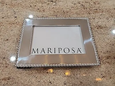 New MARIPOSA String Of Pearls Metal Picture Frame Size 4 ×6  • $55