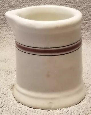 Vintage Medalta Vitrified Ware Restaurant Ware Striped Individual Creamer~Canada • $7.95