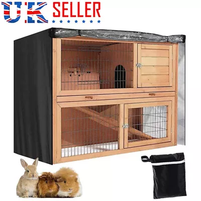 4FT Rabbit Hutch Cover Waterproof Large Double Garden Pet Bunny Cage Covers UK • £16.99