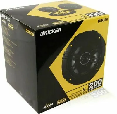Pair Kicker 43DSC504 DSC50 200 Watt 5.25  5 1/4  2-Way Car Audio Speakers DS50 • $58.74