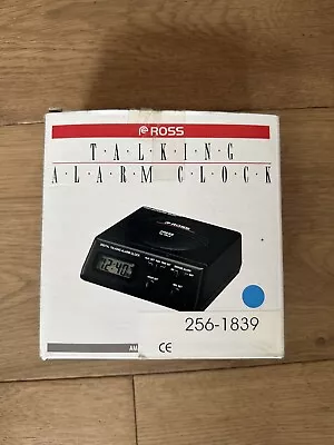 Ross Talking Alarm Clock Digital LCD Retro 1990s • £20