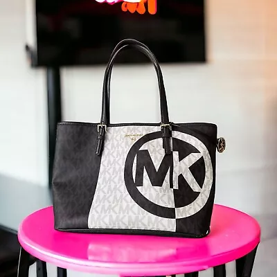 Michael Kors Jet Set Travel Medium Carryall Tote Bag - Sherbert Multi • $120