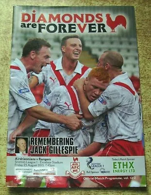 Airdrie Home Programmes 2012/13 & 2013/14 • £1.50