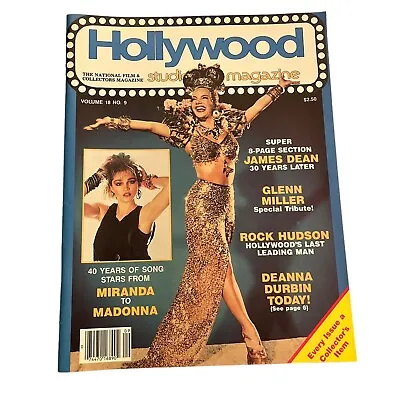 Vintage 1985 Hollywood Studio Magazine Madonna Carmen Miranda Rock Hudson • $13.99