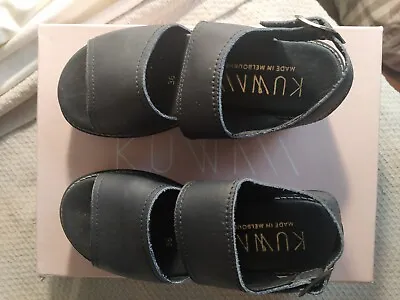 Kuwaii Women's Kellie Platform Sandal - Size 36 (Navy) • $160