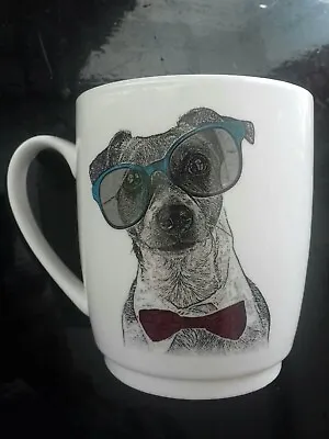 Jack Russell Mug: Cute Terrier In Sunglasses. Bone China. Used. • £7.50