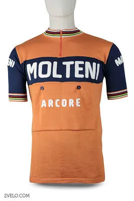 MOLTENI Vintage Style Wool Jersey New Maglia Maillot Size L • $105