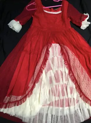 I LOVE GORGEOUS MARIE ANTOINETTE Red Valentine Renaissance DRESS 8/9 Christmas • $130
