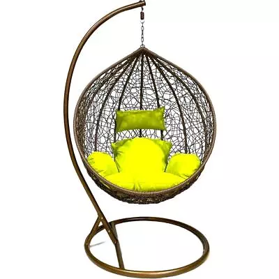 LARGE Brown - Hanging Egg Chair With Cushion • $474.05