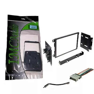 Double Din Stereo Radio Install Dash Kit W Antenna Adapter Wire Harness • $25.97