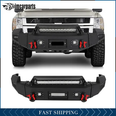 Fits 2007-2010 Chevy Silverado 2500 3500 Steel Front Bumper With Winch Plate • $720.91