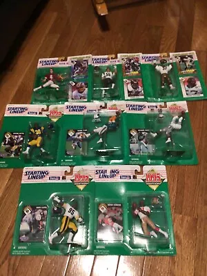 Lot Of 13 Kenner NFL Starting Lineups Mint On Cards3-199310-1995 • $100