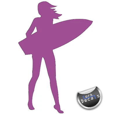 £4.99 • Buy  Surfer Girl, Surf, Surfboard, Car, Van, Motorhome, Wall, Vinyl, Decal, Sticker.