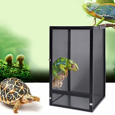 $85.50 • Buy Reptile Breeding Box Tall Screen Cage Chameleon Reptile Enclosure Play Tank